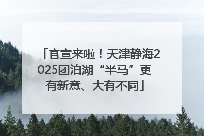 官宣来啦！天津静海2025团泊湖“半马”更有新意、大有不同