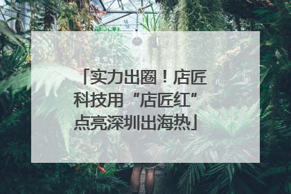 实力出圈！店匠科技用“店匠红”点亮深圳出海热