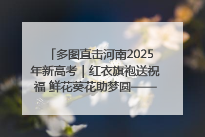 多图直击河南2025年新高考｜红衣旗袍送祝福 鲜花葵花助梦圆——尉氏县高考暖心送考