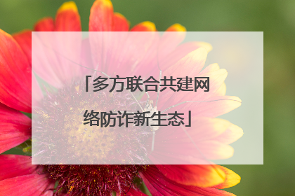 多方联合共建网络防诈新生态