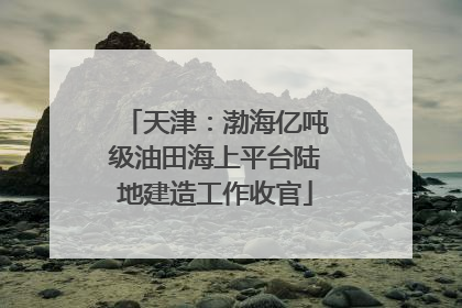 天津：渤海亿吨级油田海上平台陆地建造工作收官
