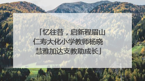 忆往昔，启新程眉山仁寿大化小学教师杨晓慧雅加达支教助成长