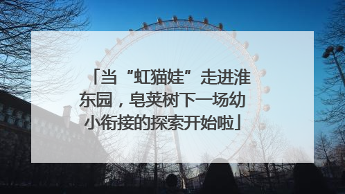 当“虹猫娃”走进淮东园，皂荚树下一场幼小衔接的探索开始啦