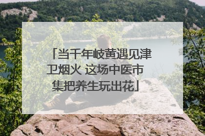当千年岐黄遇见津卫烟火 这场中医市集把养生玩出花