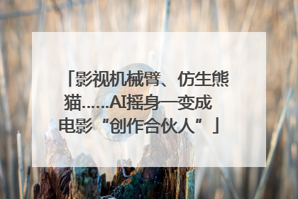 影视机械臂、仿生熊猫……AI摇身一变成电影“创作合伙人”