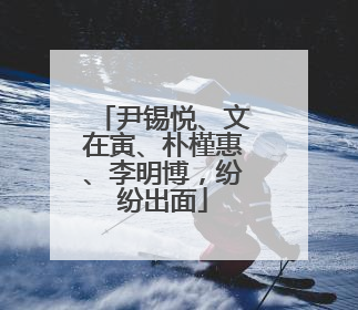尹锡悦、文在寅、朴槿惠、李明博，纷纷出面
