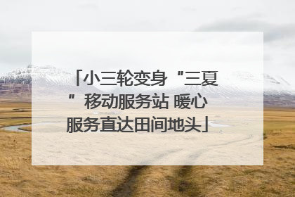 小三轮变身“三夏”移动服务站 暖心服务直达田间地头