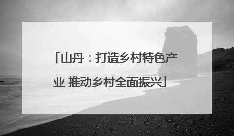 山丹：打造乡村特色产业 推动乡村全面振兴