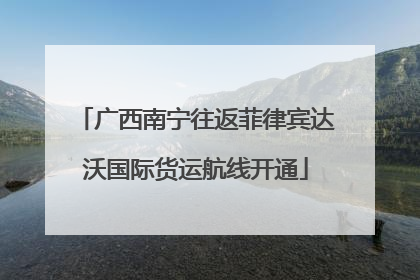 广西南宁往返菲律宾达沃国际货运航线开通
