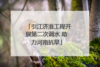 引江济淮工程开展第二次调水 助力河南抗旱