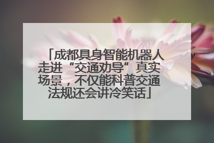 成都具身智能机器人走进“交通劝导”真实场景，不仅能科普交通法规还会讲冷笑话