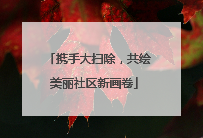 携手大扫除，共绘美丽社区新画卷