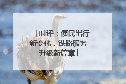 时评：便民出行新变化，铁路服务升级新篇章