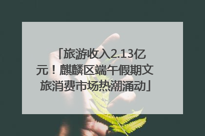 旅游收入2.13亿元！麒麟区端午假期文旅消费市场热潮涌动
