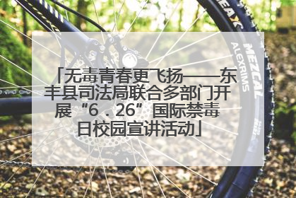 无毒青春更飞扬——东丰县司法局联合多部门开展“6．26”国际禁毒日校园宣讲活动
