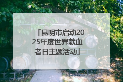 昆明市启动2025年度世界献血者日主题活动