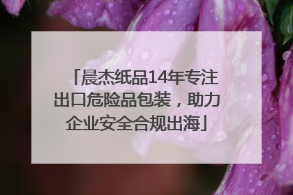 晨杰纸品14年专注出口危险品包装，助力企业安全合规出海
