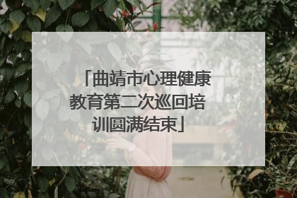 曲靖市心理健康教育第二次巡回培训圆满结束