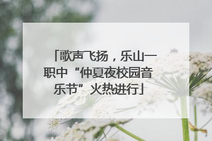 歌声飞扬，乐山一职中“仲夏夜校园音乐节”火热进行
