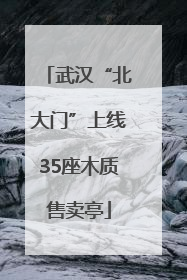 武汉“北大门”上线35座木质售卖亭