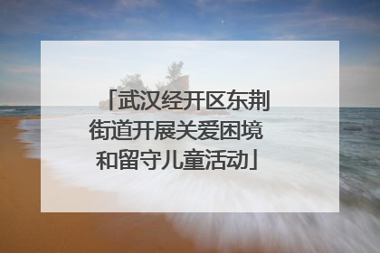 武汉经开区东荆街道开展关爱困境和留守儿童活动