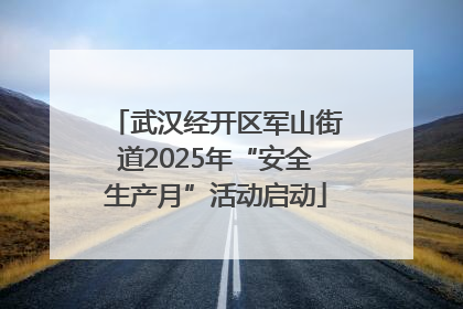 武汉经开区军山街道2025年“安全生产月”活动启动