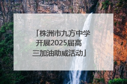 株洲市九方中学开展2025届高三加油助威活动