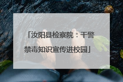 汝阳县检察院：干警禁毒知识宣传进校园