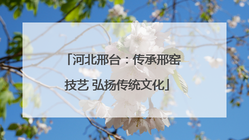 河北邢台：传承邢窑技艺 弘扬传统文化
