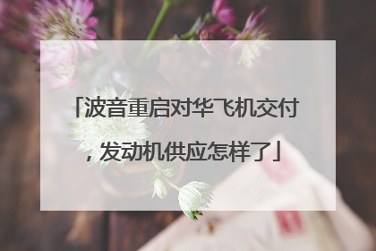 波音重启对华飞机交付，发动机供应怎样了