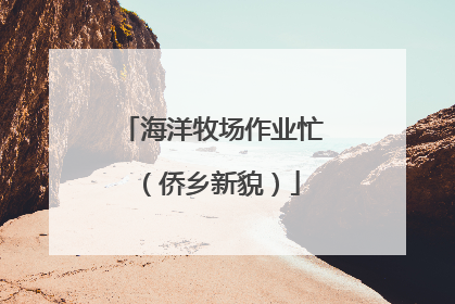 海洋牧场作业忙（侨乡新貌）