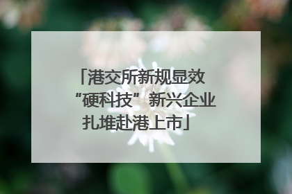 港交所新规显效 “硬科技”新兴企业扎堆赴港上市