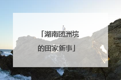 湖南团洲垸的田家新事