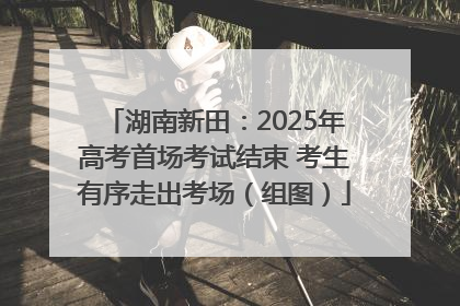 湖南新田：2025年高考首场考试结束 考生有序走出考场（组图）