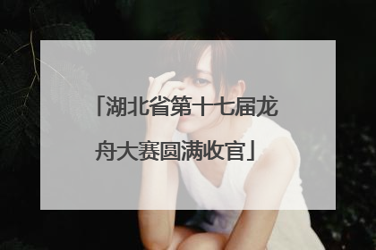 湖北省第十七届龙舟大赛圆满收官