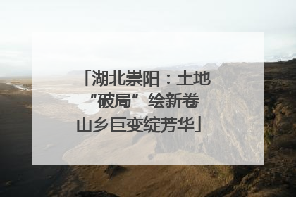 湖北崇阳：土地“破局”绘新卷 山乡巨变绽芳华
