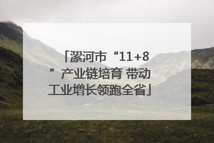 漯河市“11+8”产业链培育 带动工业增长领跑全省