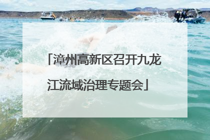 漳州高新区召开九龙江流域治理专题会