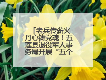 老兵传薪火 丹心铸党魂！五莲县退役军人事务局开展“五个一”特色活动