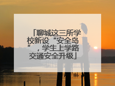 聊城这三所学校新设“安全岛”，学生上学路交通安全升级