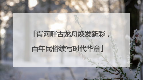 胥河畔古龙舟焕发新彩，百年民俗续写时代华章