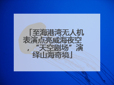 至海港湾无人机表演点亮威海夜空，“天空剧场”演绎山海奇境