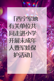 西宁军地有关单位共同走进小学开展未成年人暨军娃保护活动