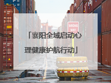 襄阳全域启动心理健康护航行动