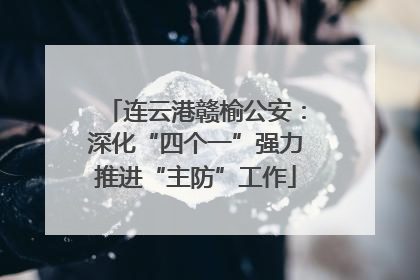 连云港赣榆公安：深化“四个一”强力推进“主防”工作