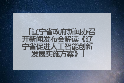 辽宁省政府新闻办召开新闻发布会解读《辽宁省促进人工智能创新发展实施方案》