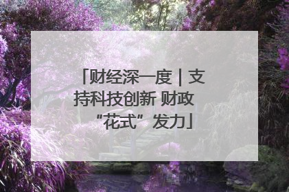 财经深一度｜支持科技创新 财政“花式”发力