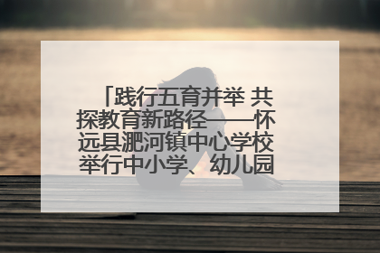 践行五育并举 共探教育新路径——怀远县淝河镇中心学校举行中小学、幼儿园班主任论坛活动