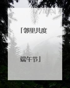 邻里共度端午节