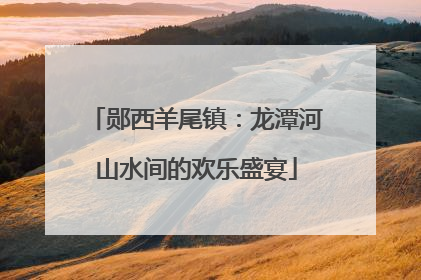 郧西羊尾镇：龙潭河山水间的欢乐盛宴